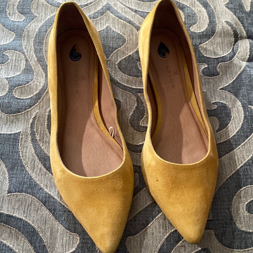 Caslon suede pointed toe flats